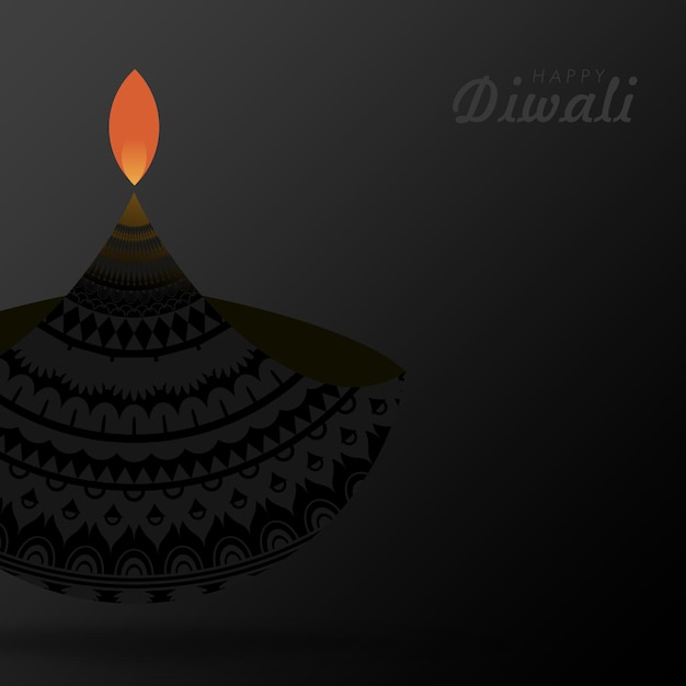 Wesołego Diwali Kreatywne Powitanie