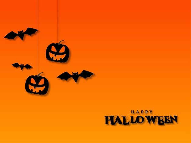 Wesołego Halloween Upiorny Baner Karty