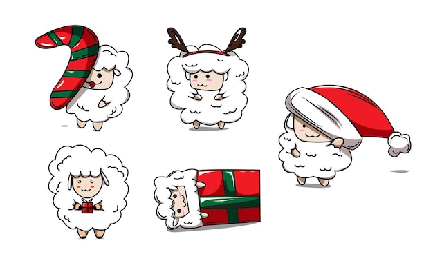Wesołych świąt Czcionka Z Mikołajem Na Ilustracji Sceny śniegu
