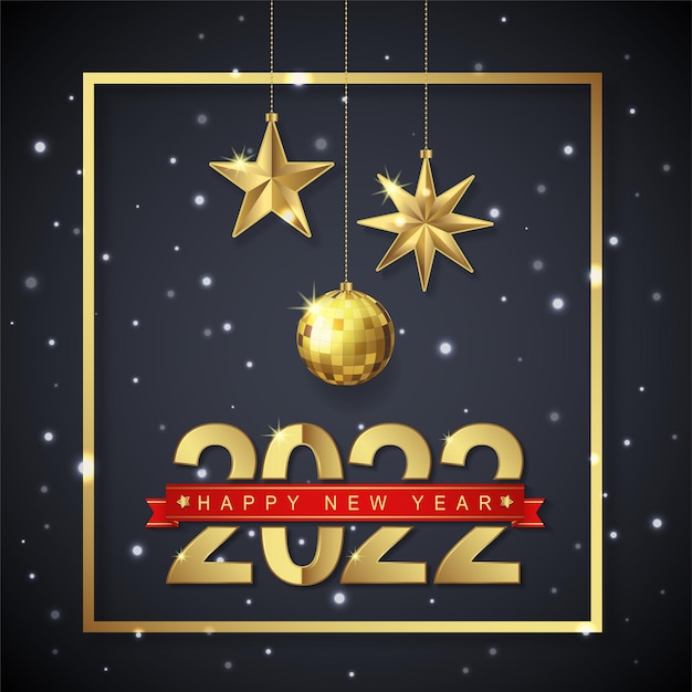 Wesołych świąt I Szczęśliwego Nowego Roku 2022 Banner
