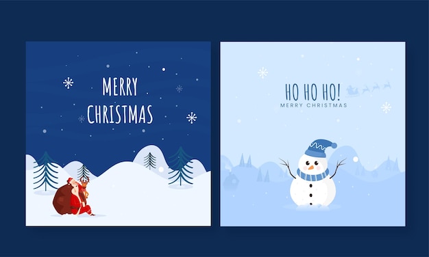 Wesołych Świąt Kartkę Z Życzeniami Lub Projekt Plakatu W Dwóch Opcjach