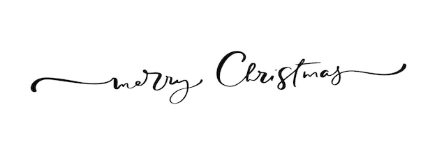 Wesołych Świąt ręcznie napis tekst kaligrafii izolowany na białym tle Element ilustracji wektorowych wakacji Cytat Xmas skrypt kaligraficzna fraza