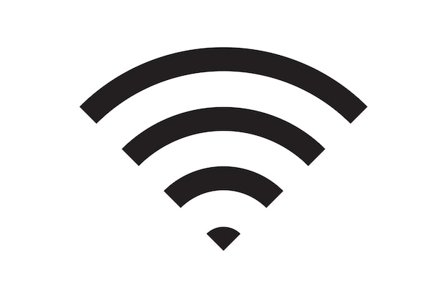 Wi Fi Symbol Połączenia Sygnału Wektor Bezprzewodowy Internet Technologia Znak Ikona Komunikacji Sieci Wi-fi