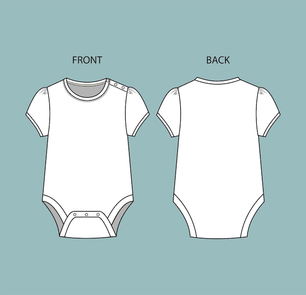 Widok z przodu iz tyłu Body Baby