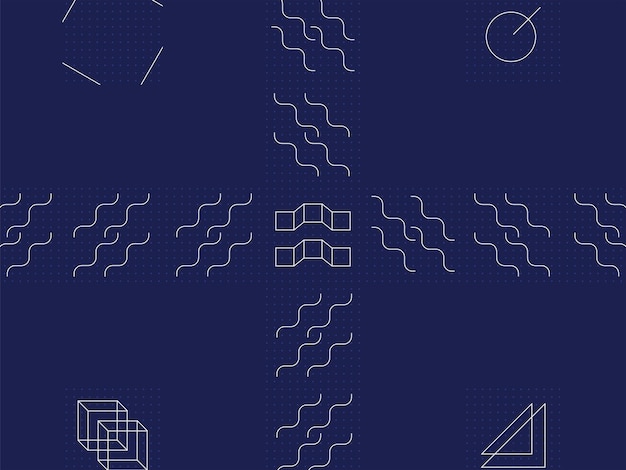 więcej random_pattern_elements_vector_background