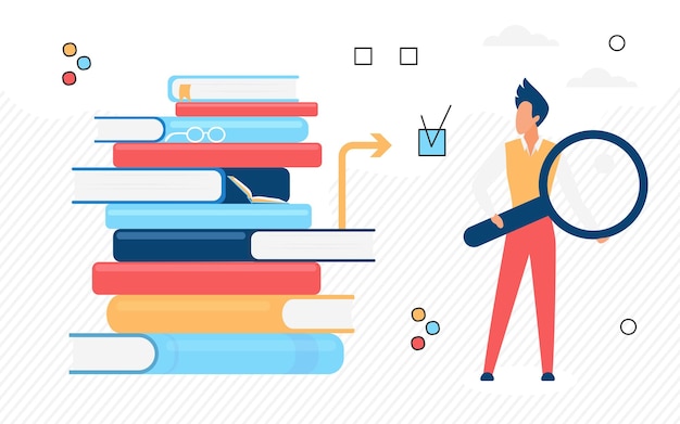 Wiedza biblioteka studencka edukacja ogromny stos książek