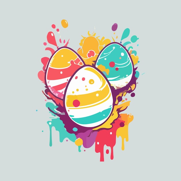 Wielkanocni jajka wektoru ilustracja