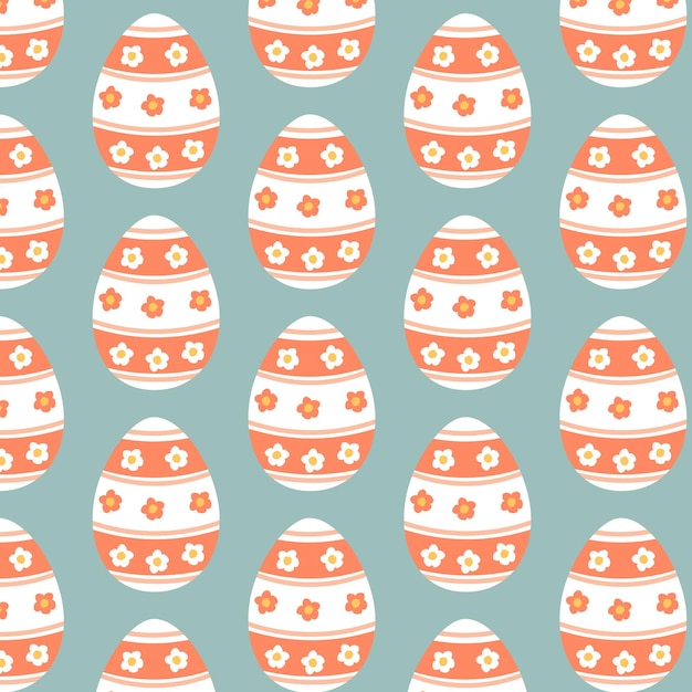 Plik wektorowy wielkanocny uroczy geometryczny wzór z jajkami wielkanocnymi ilustracja wektorowa