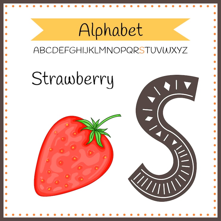 Wektor wielkie litery alfabetu angielskiego na białym tle. litera s. ilustracja wektorowa