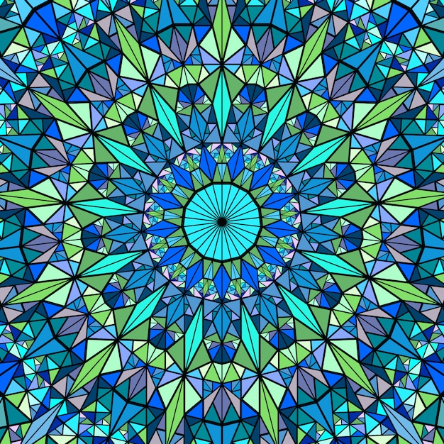 Wieloboczne Geometryczne Kolorowe Okrągłe Mozaiki Mandali Tło