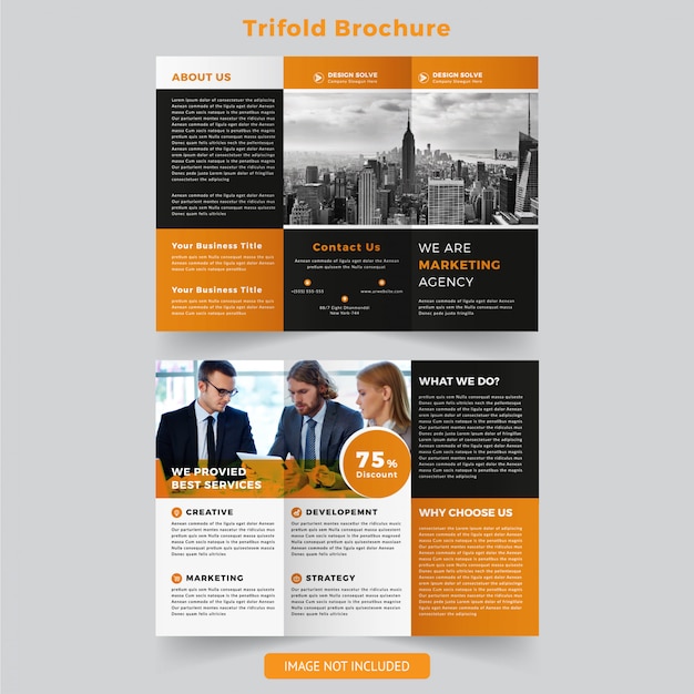 Wielofunkcyjna Broszura Trifold