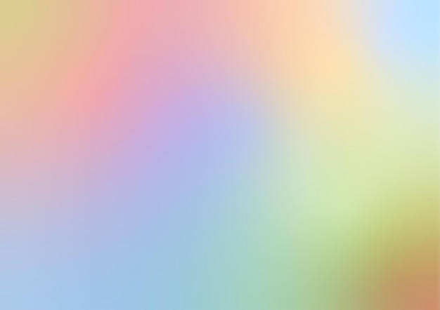 Wielokolorowe pastelowe tło gradientowe w swobodnym kształcie