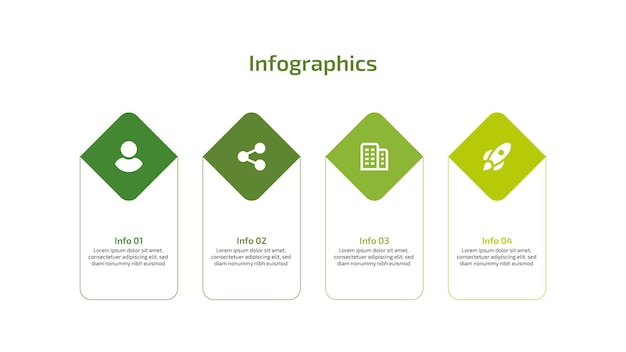 Wielokrotne szablony infograficzne dla schematów przepływu biznesowego itp.