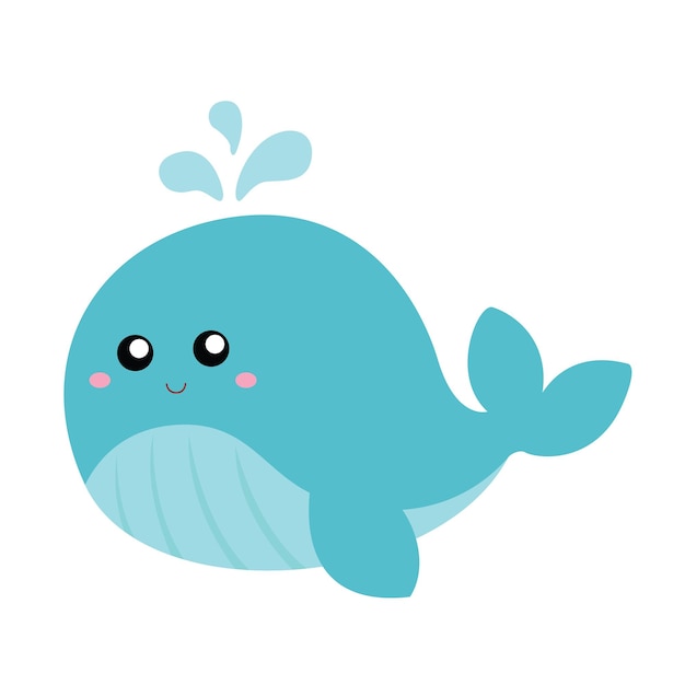 Wieloryb Podwodne Ilustracja Zwierząt Wektor Clipart