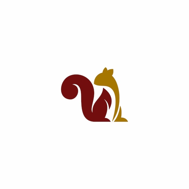 Wiewiórka Szablon Wektor Projekt Logo
