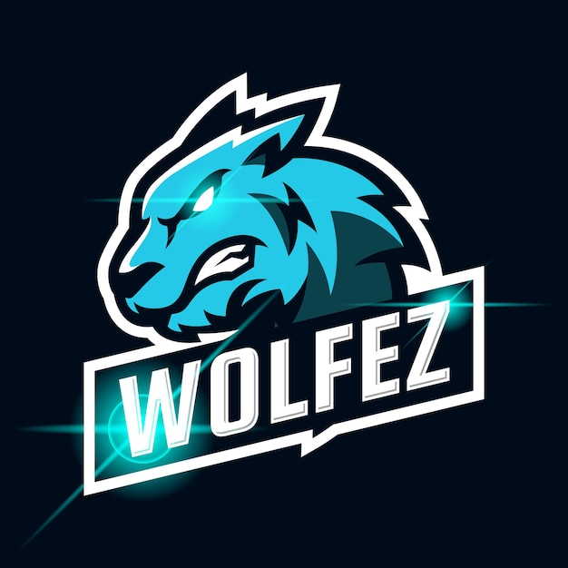 Wilk Zły Szablon Projektu Logo Esport