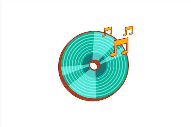 Winyl Retro Flat Sticker Design