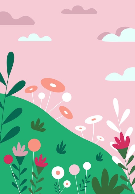 Wiosna Landscape.spring Zestaw, Kwiaty, Ptaki, Liście I Inne. Ilustracja Wektorowa