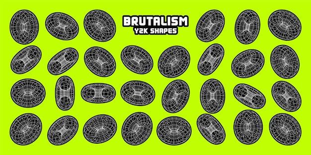 Wireframe kształty wyłożone torus perspektywa siatka d siatka nowoczesna modna niska poli geometryczne elementy retro