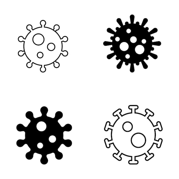 wirus ikona wektor szablon ilustracja projekt logo
