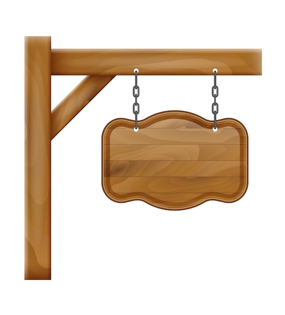 Plik wektorowy wiszące vintage drewniany znak stockowa ilustracja wektorowa