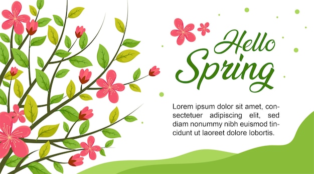 Witaj Wiosenny Kwiat, Tło Sprzedaż Wiosna, Baner Wiosna