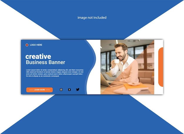 Plik wektorowy witryna internetowa z napisem kreatywny baner biznesowy