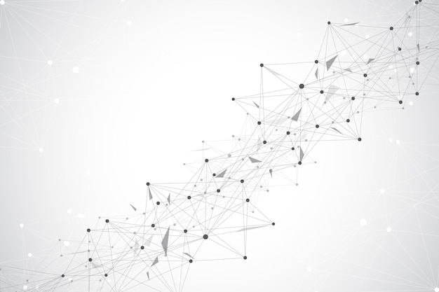 Wizualizacja big data graficzne abstrakcyjne tło komunikacja perspektywa tło wizualizacja ...