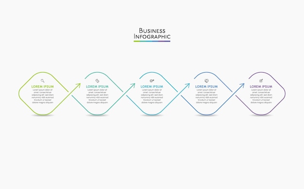 Wizualizacja Danych Biznesowych Ikony Infografiki Na Osi Czasu Zaprojektowane Dla Szablonu Abstrakcyjnego Tła