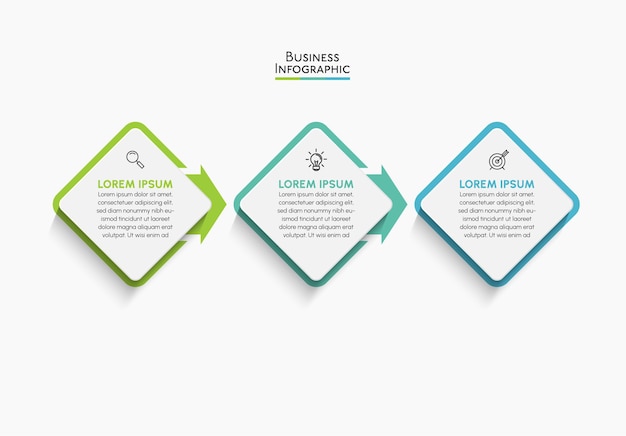 Wizualizacja Danych Biznesowych. Ikony Infografiki Osi Czasu Zaprojektowane Dla Szablonu Abstrakcyjnego Tła