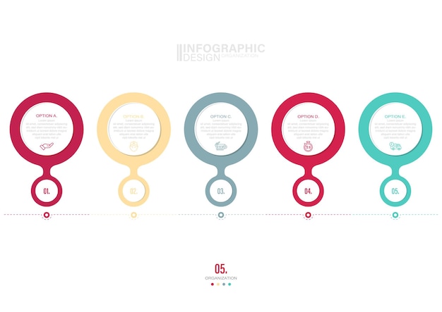 Wizualizacja Danych Biznesowych Infografika Elementy Stockowa Ilustracja Infografika Część Kroków