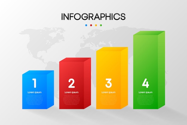 Wizualizacja Danych Biznesowych Infografika Kwadratowa Ramka Prosty Szablon Projektu Infografiki