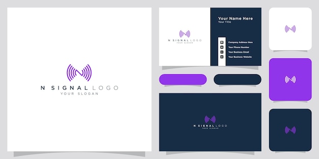 Plik wektorowy wizytówka dla firmy o nazwie fioletowe logo.