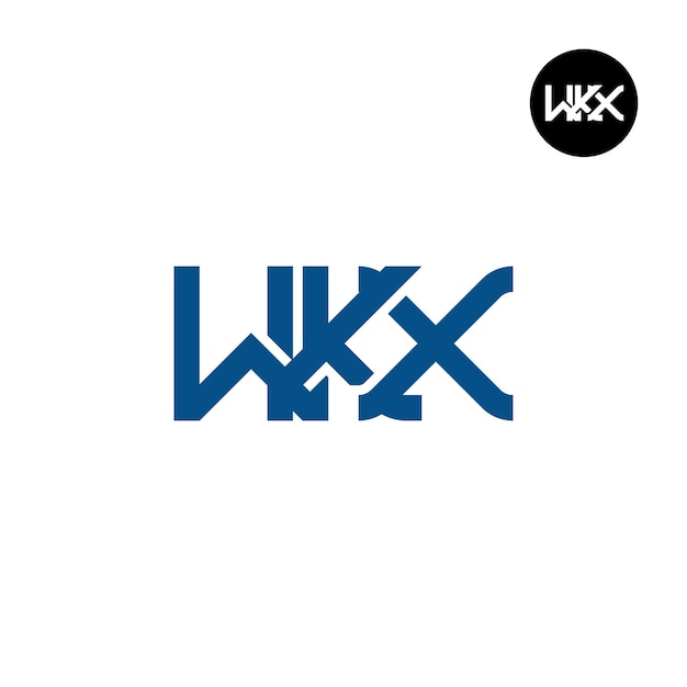 Plik wektorowy wkx logo letter monogram design