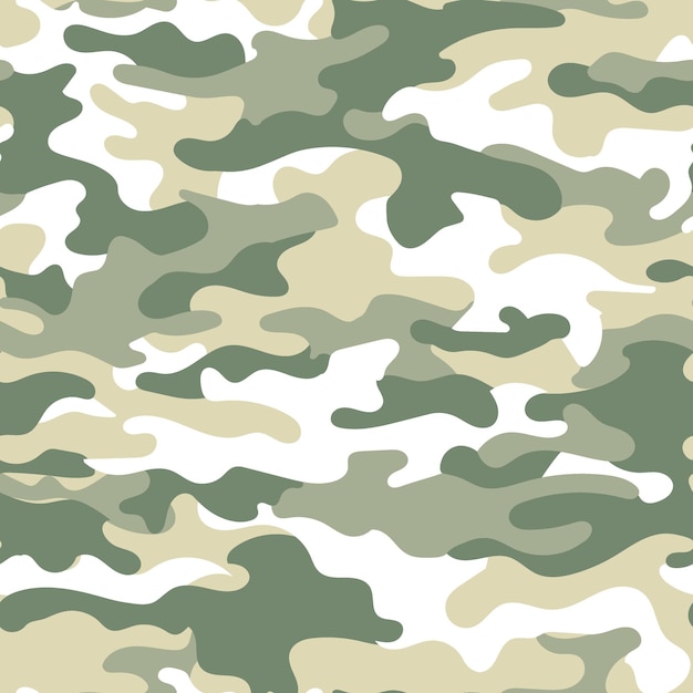 Wojskowy Kamuflaż Bezszwowy Wzór Zielony I Brązowy Kolor Ilustracji Wektorowej
