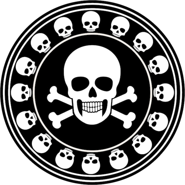 Plik wektorowy wojskowy znak z czaszką grunge vintage design t shirty