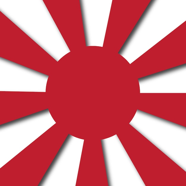 Wolna Japonia Czerwone I Białe Tło