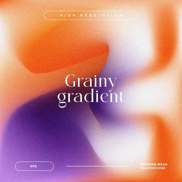 Wolny gradient wektorowy kolorowy gradient ziarniste tło