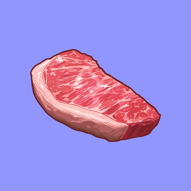 Wołowina Wagyu Wołowina świeże Mięso Mięso Ilustracje I Wektory