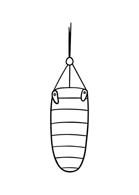 Worek Treningowy Sportowy Cios Treningowy Doodle Liniowa Kreskówka Kolorowanka