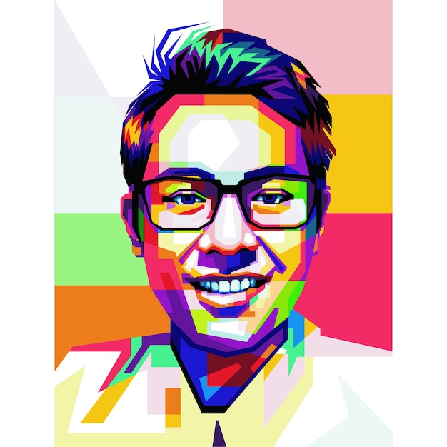 Plik wektorowy wpap popart portrait