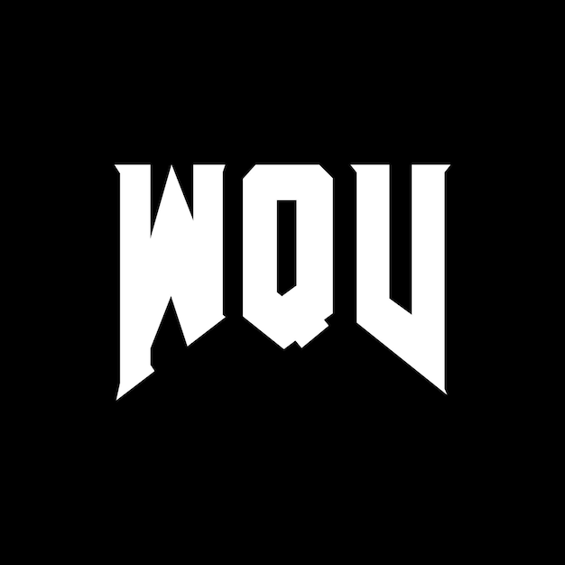 WQV - projekt logo dla firmy technologicznej WQV logo czarno-białe kombinacja kolorów WQV WQV wektor WQV projektowanie WQV ikona WQV alfabet WQV typografia logo projektowanie
