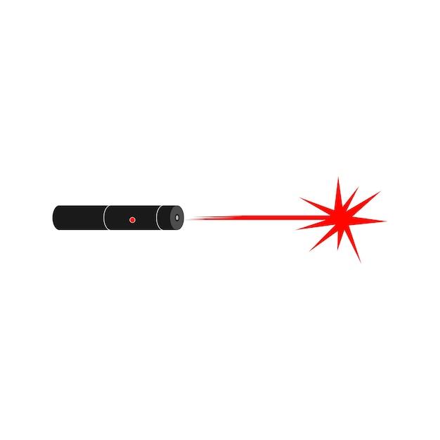 Wskaźnik laserowy ikona wektor ilustracja symbol projektu