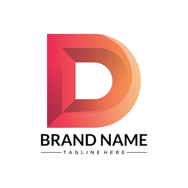Współczesne logo litery D