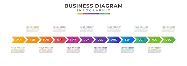 Plik wektorowy współczesny kalendarz diagramy czasowe prezentacja wektorowa szablon infograficzny dla biznesu