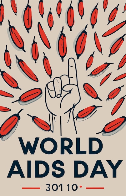 Wstążka Światowego Dnia AIDS z okazji tego dnia