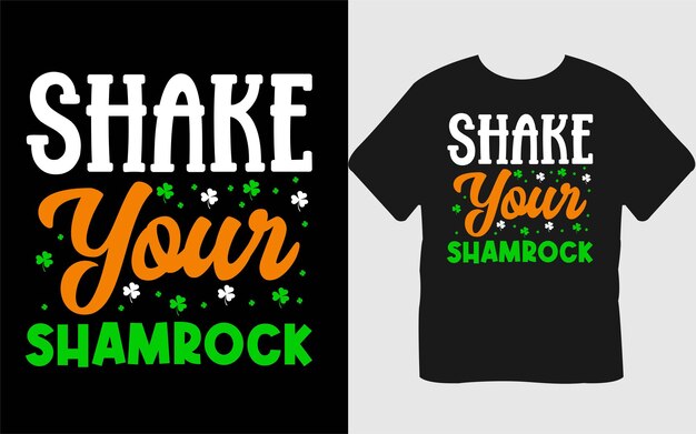 Plik wektorowy wstrząśnij szablonem cytatu wektora premii typografii shamrock