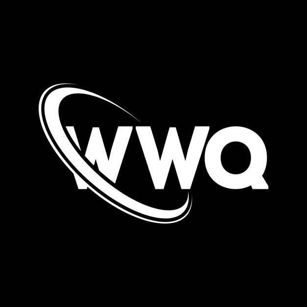 Plik wektorowy wwq logo wwq litery wwq logo inicjały wwq logo połączone z okręgiem i dużymi literami monogram logo wwq typografia dla biznesu technologicznego i marki nieruchomości