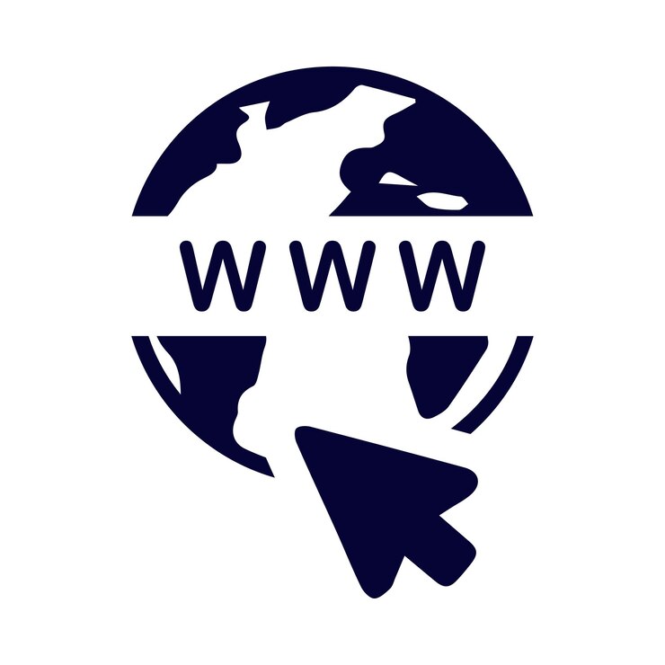 WWW World Wide Web Wyszukiwanie kliknięcie myszą ikonę Web