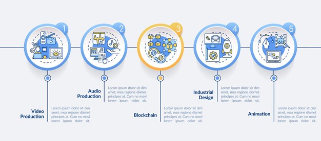 Wybór Najlepszych Umiejętności Dla Szablonu Infografiki Koła Freelancera